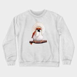 Native American Sparrow Bird Crewneck Sweatshirt